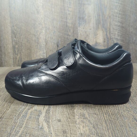 SAS Men's Size 14 M VTO Walking Shoe Black Sneaker With Hook & Loop - Picture 7 of 15